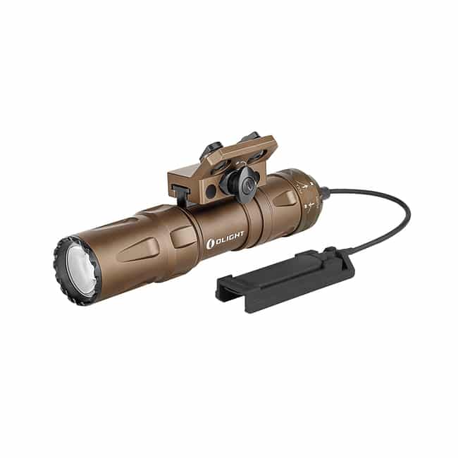 פנס לרוס"ר עם מחבר M-LOK, סוללה נטענת הניתנת להחלפה, מחבר PTT וכבל טעינה (Olight Odin Mini) – תמונה 2