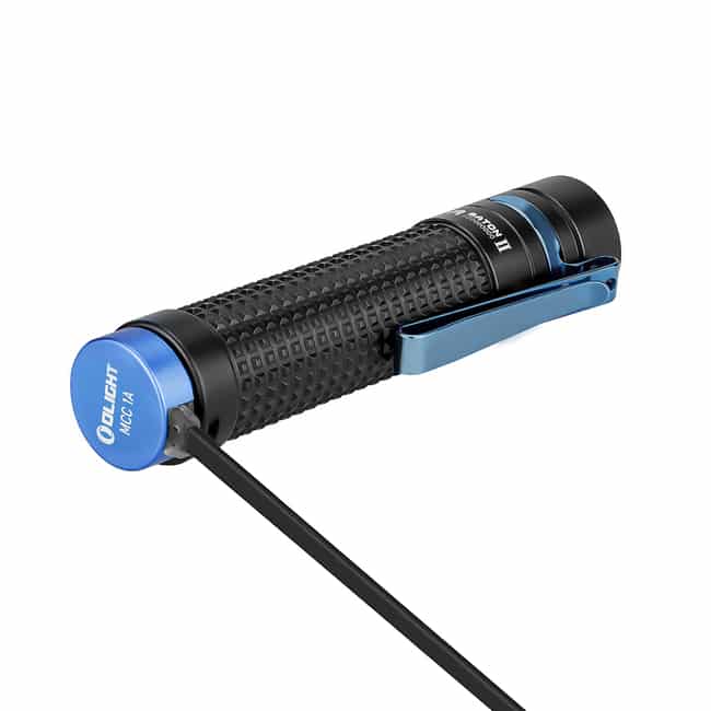 פנס כיס נטען עם נוריות חיווי למצב הסוללה Olight S2R II – תמונה 6