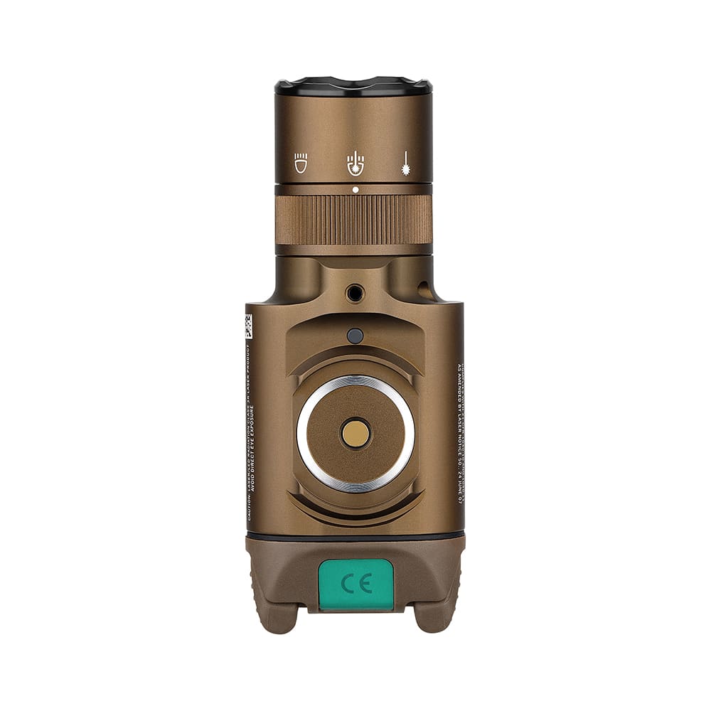 פנס נטען לנשק, מתאים למסילה פיקטינית Olight Baldr Pro R - פנס וציין לייזר ירוק, אלומה רחבה במרחק 200 מטרים – תמונה 5
