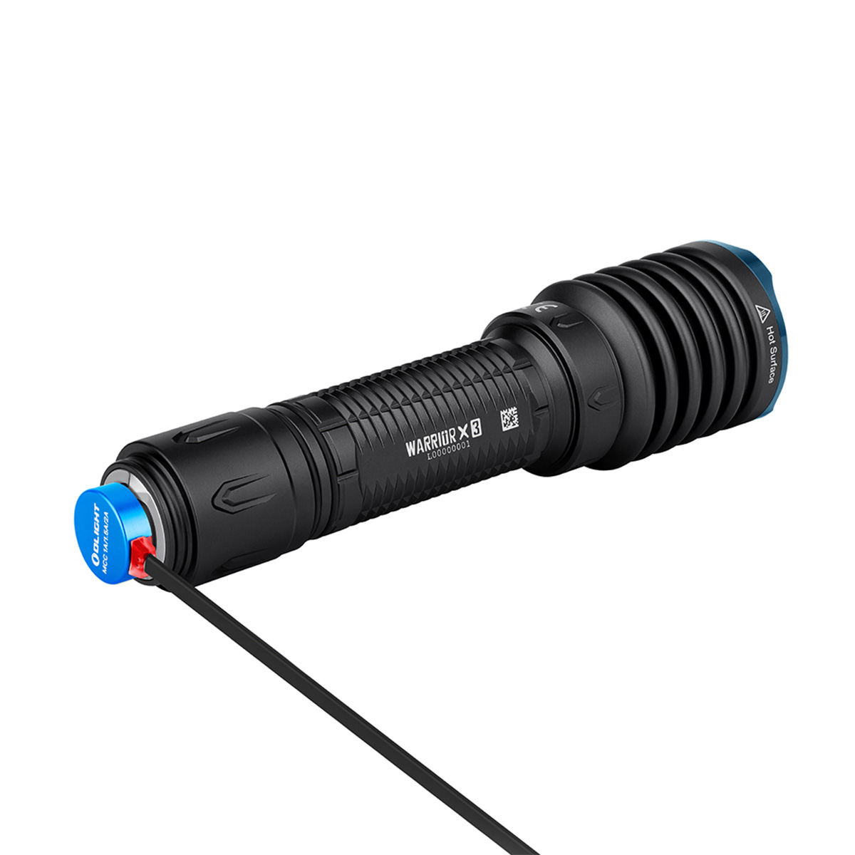 פנס טקטי נטען Warrior X 3 בעל מרחק מקסימלי של 560 מטרים של Olight – תמונה 4