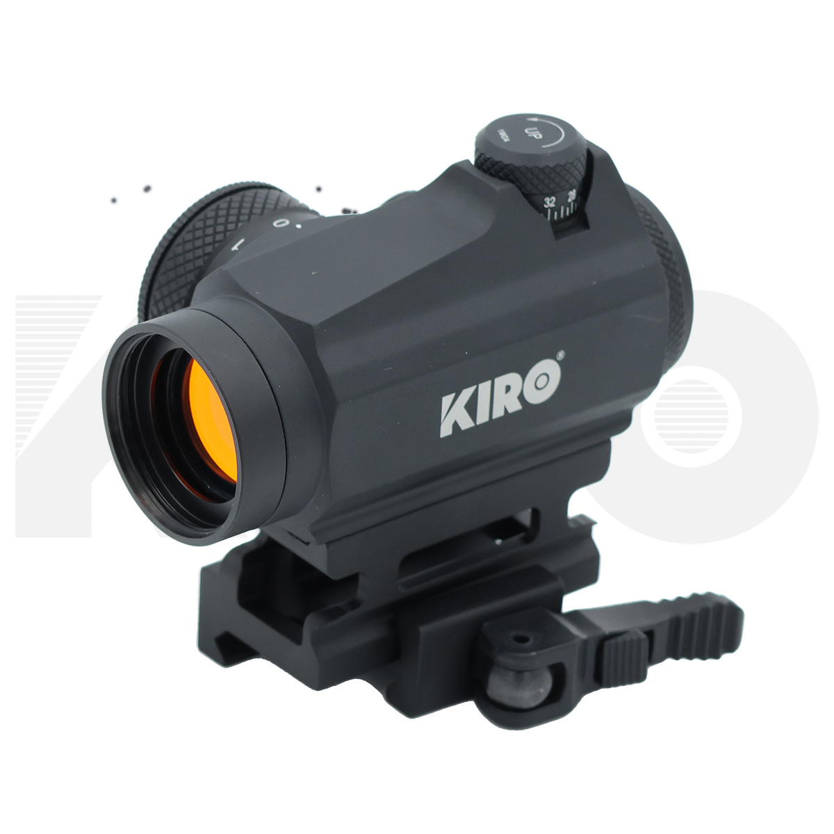 כוונת השלכה KIRO בעלת נקודה אדומה בגודל 3 MOA, מתאם שחרור מהיר, מתאם נמוך וכיסויי עדשה עבור ערכות הסבה – תמונה 2