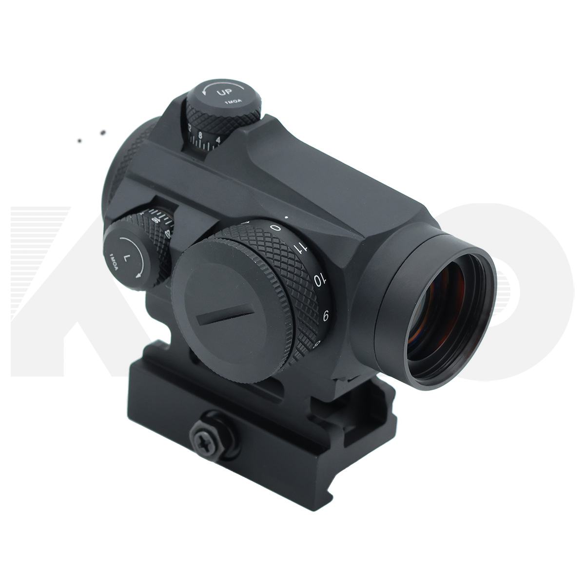 כוונת השלכה KIRO בעלת נקודה אדומה בגודל 3 MOA, מתאם שחרור מהיר, מתאם נמוך וכיסויי עדשה עבור ערכות הסבה – תמונה 3
