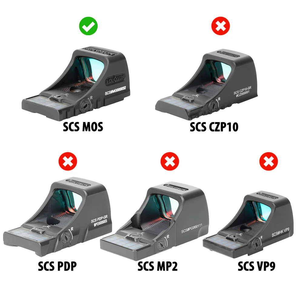 OpticGard כיסוי מגן לכוונת Holosun SCS MOS – תמונה 8